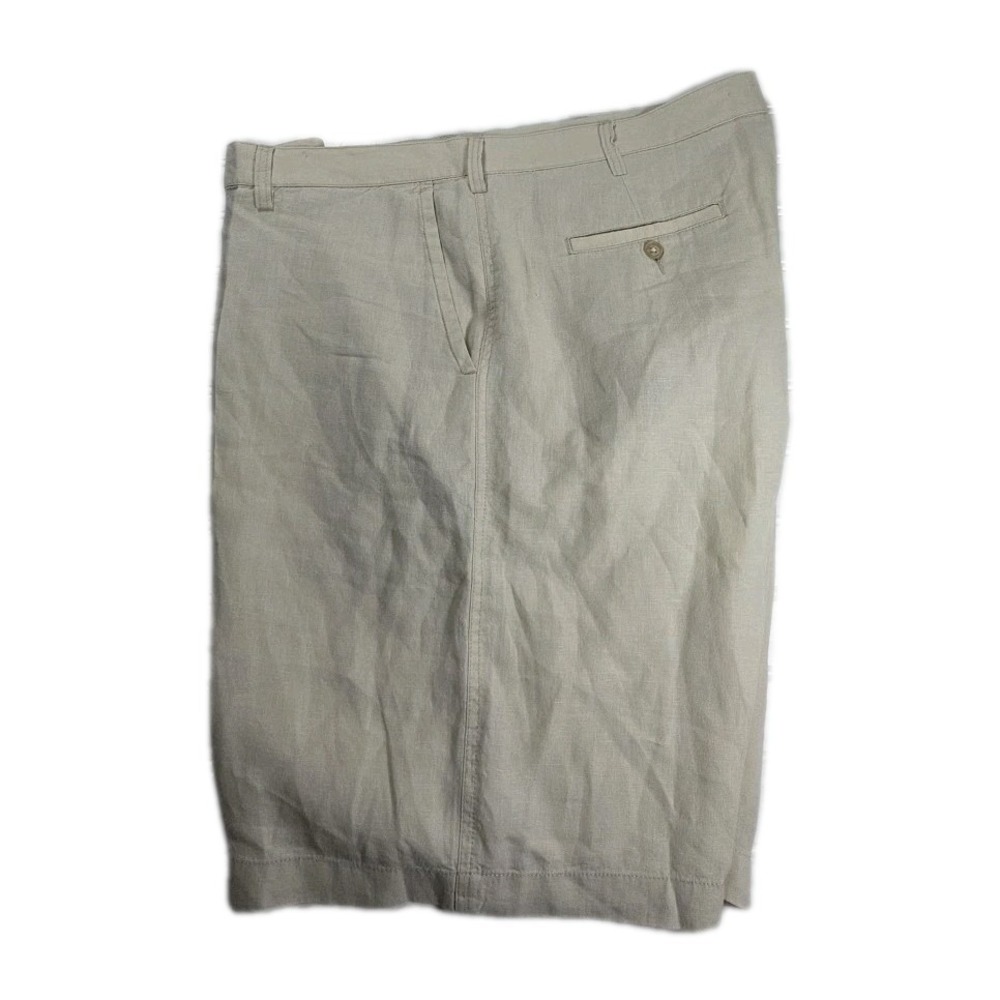 Joseph Abboud Mens‎ Size 44 OFF WHITE, Linen Chino Shorts Casual EUC